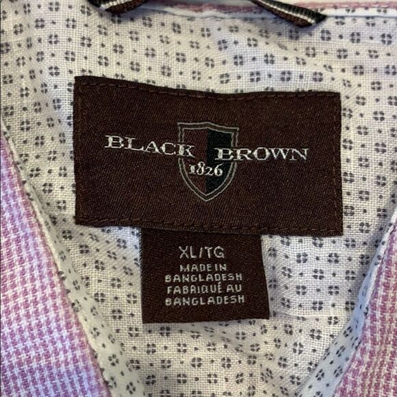 Purple Button Dress Shirt by Black Brown Size XL - Picture 6 of 6